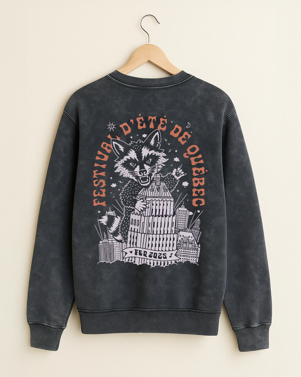 Sweatshirt à col rond Ratonzilla