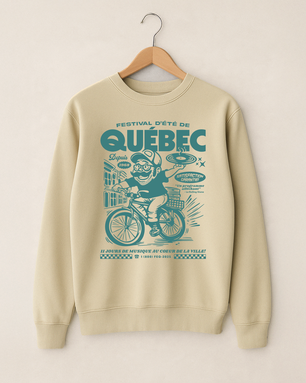 Sweatshirt à col rond Show devant!
