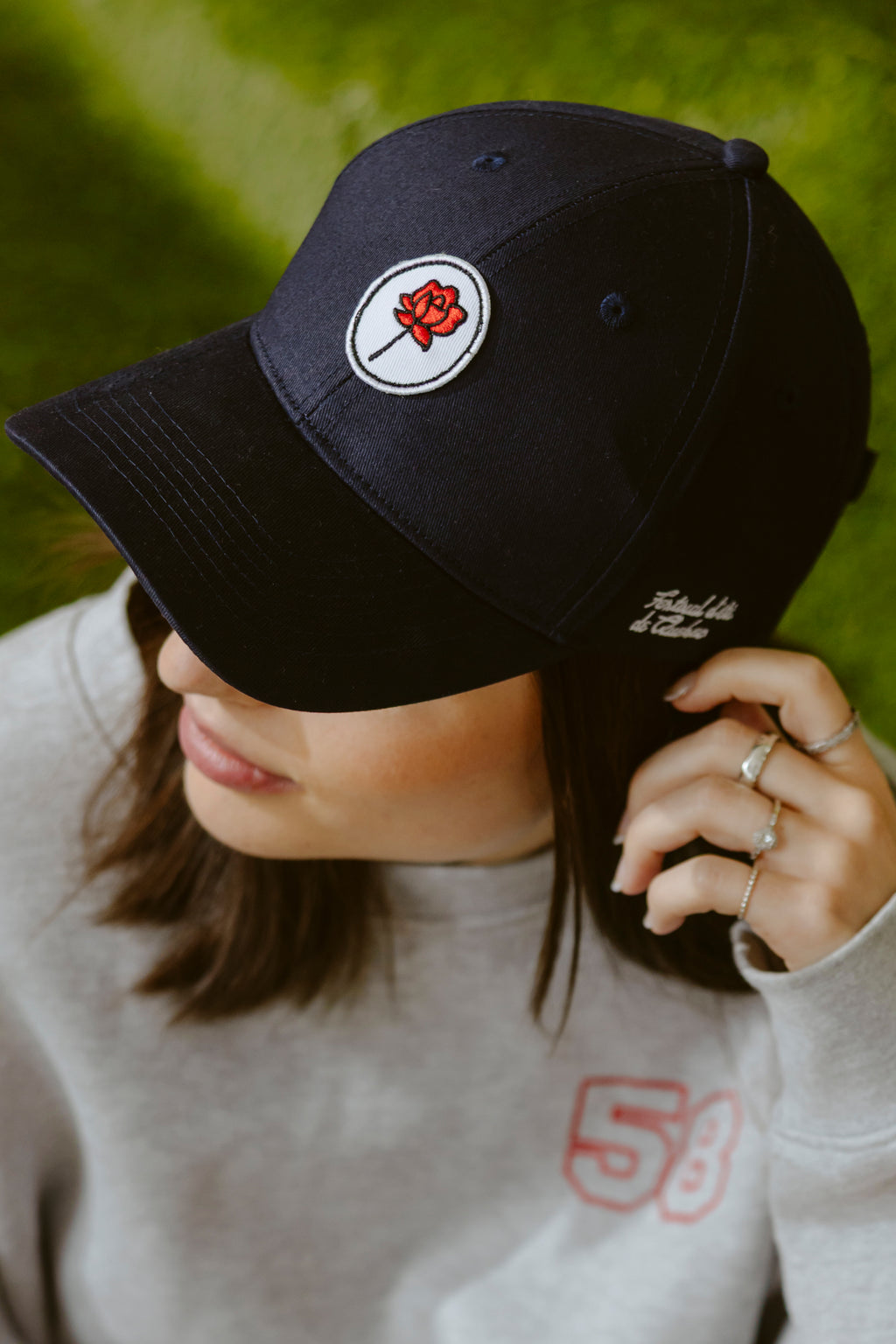 Casquette Fleur
