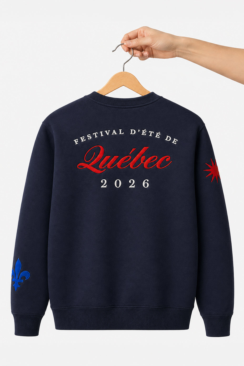 Sweatshirt à col rond Écussons