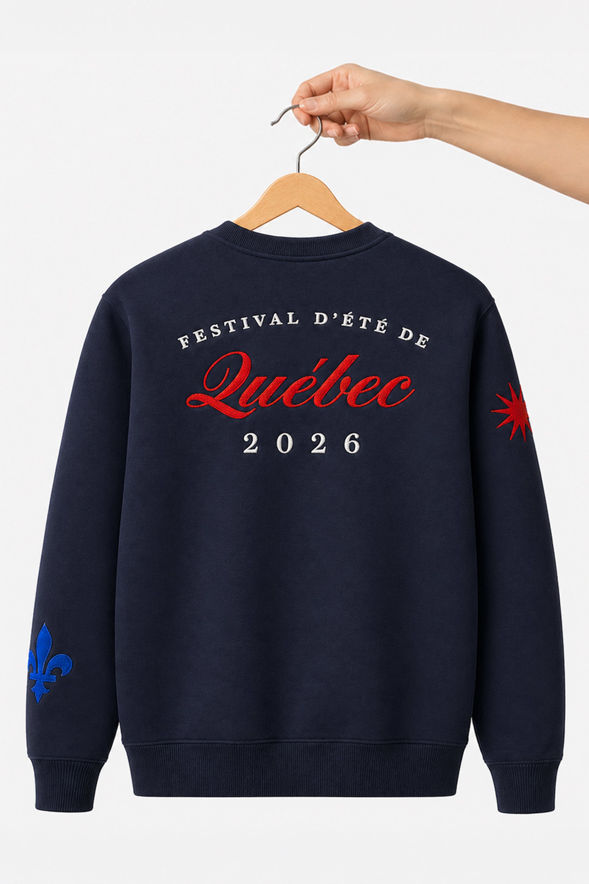 Sweatshirt à col rond Écussons