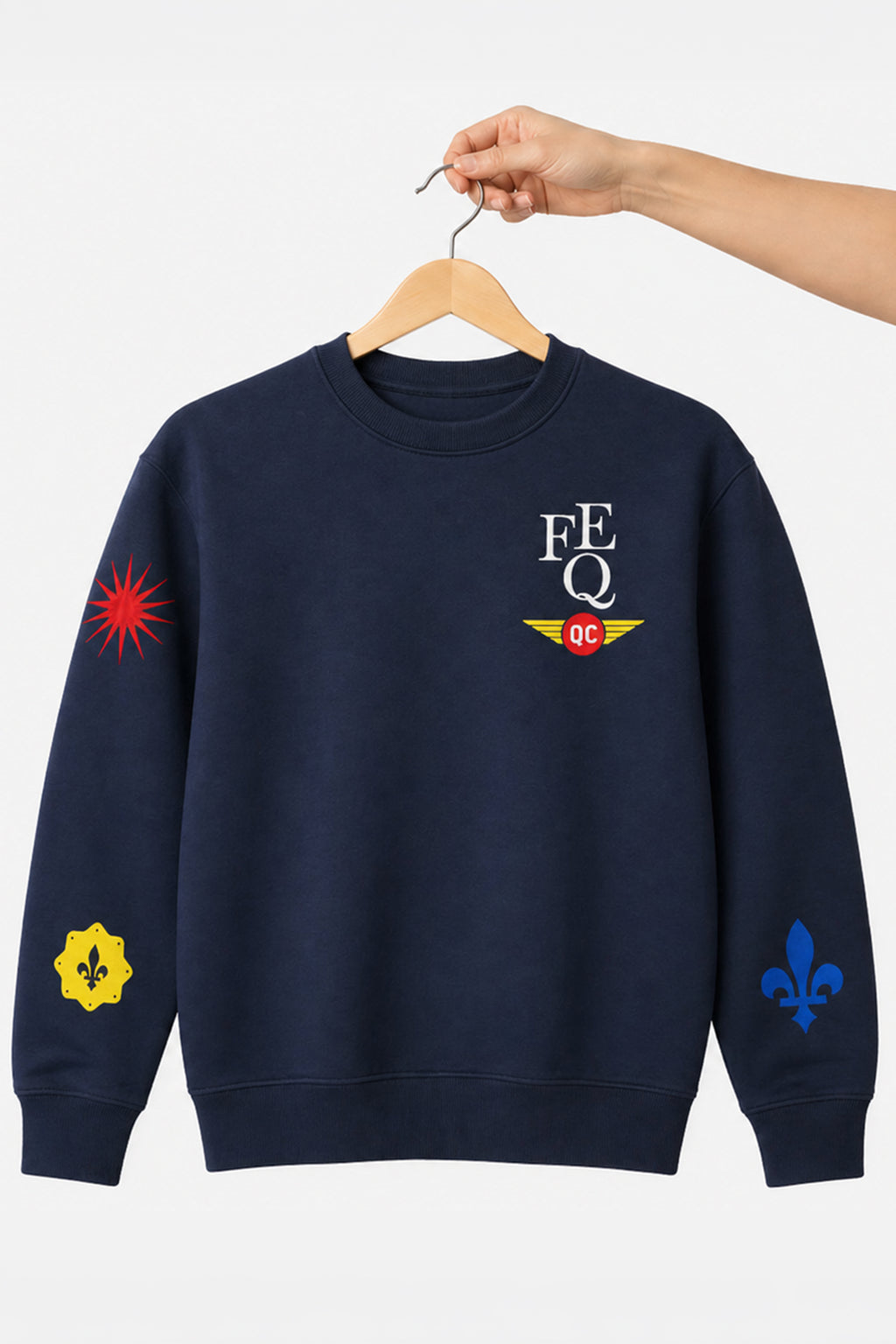Sweatshirt à col rond Écussons