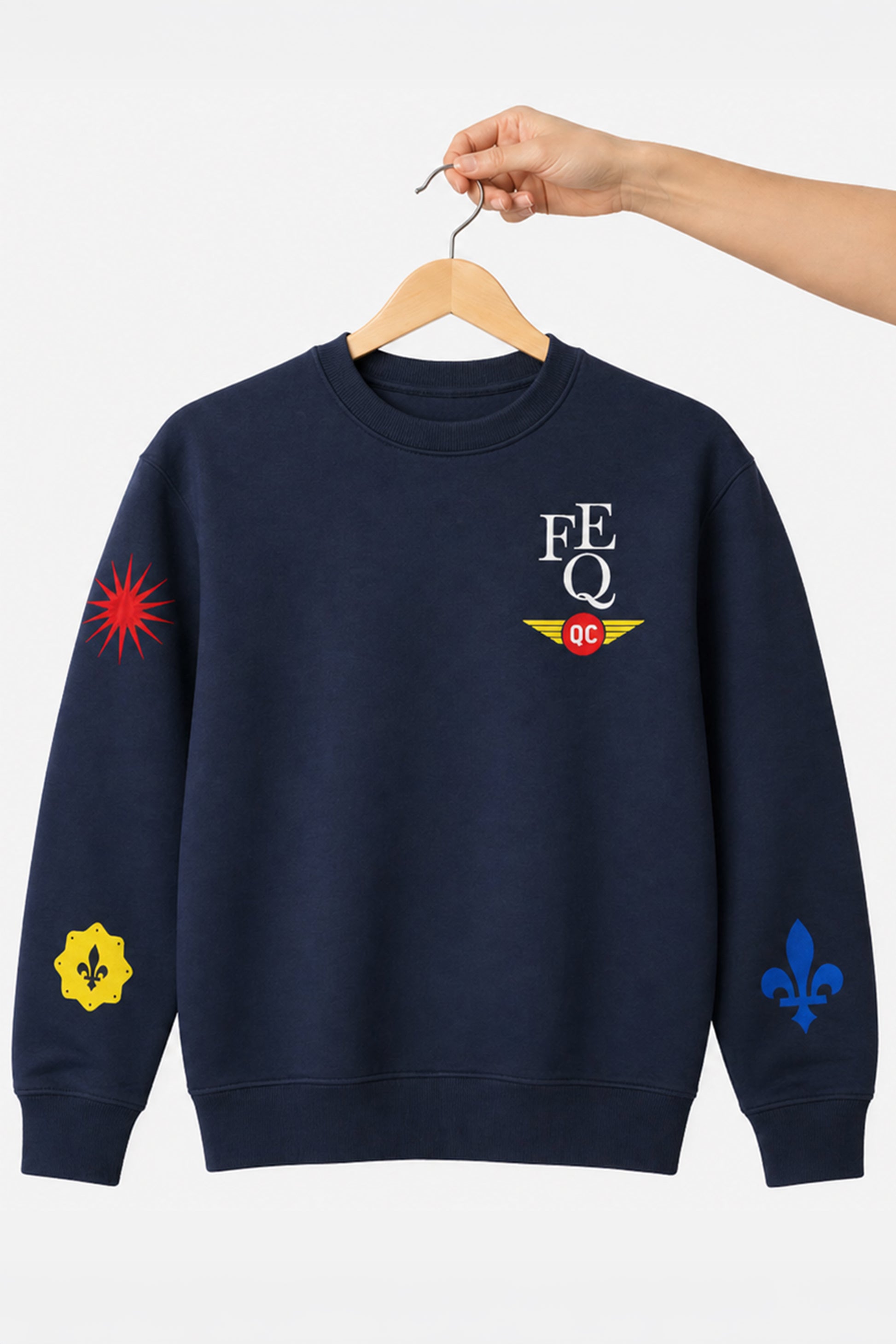 Sweatshirt à col rond Écussons