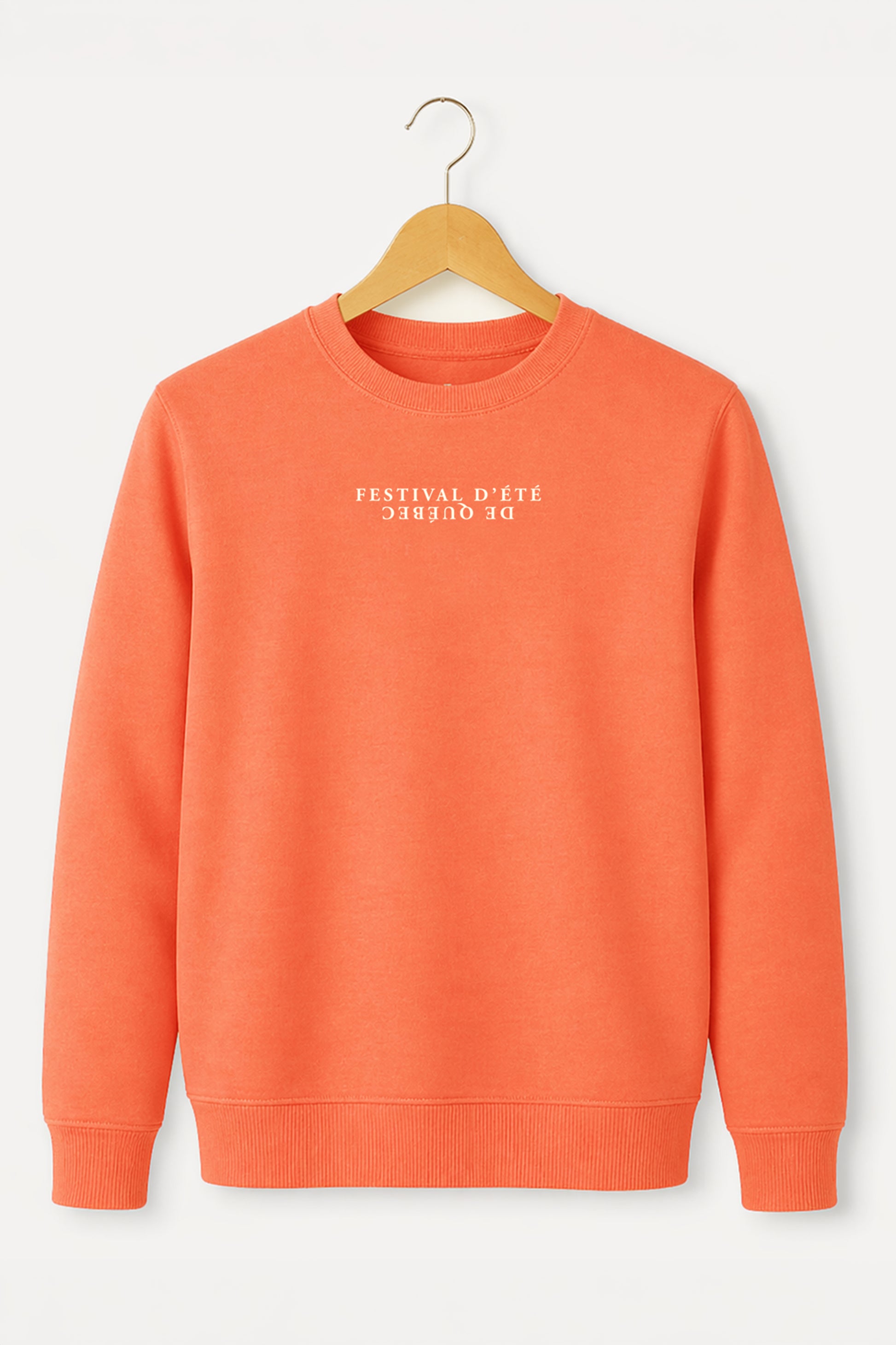 Sweatshirt à col rond FEQ Corail