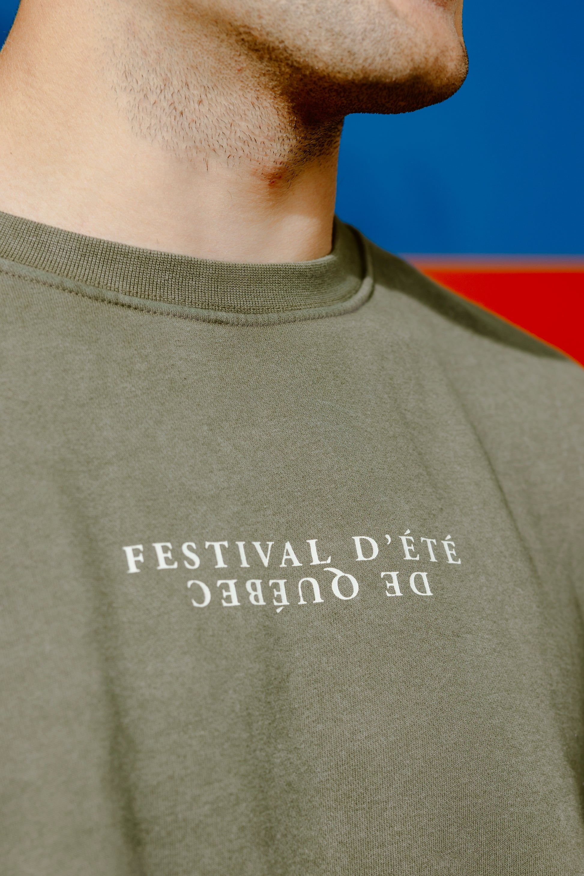 Sweatshirt à col rond FEQ Olive