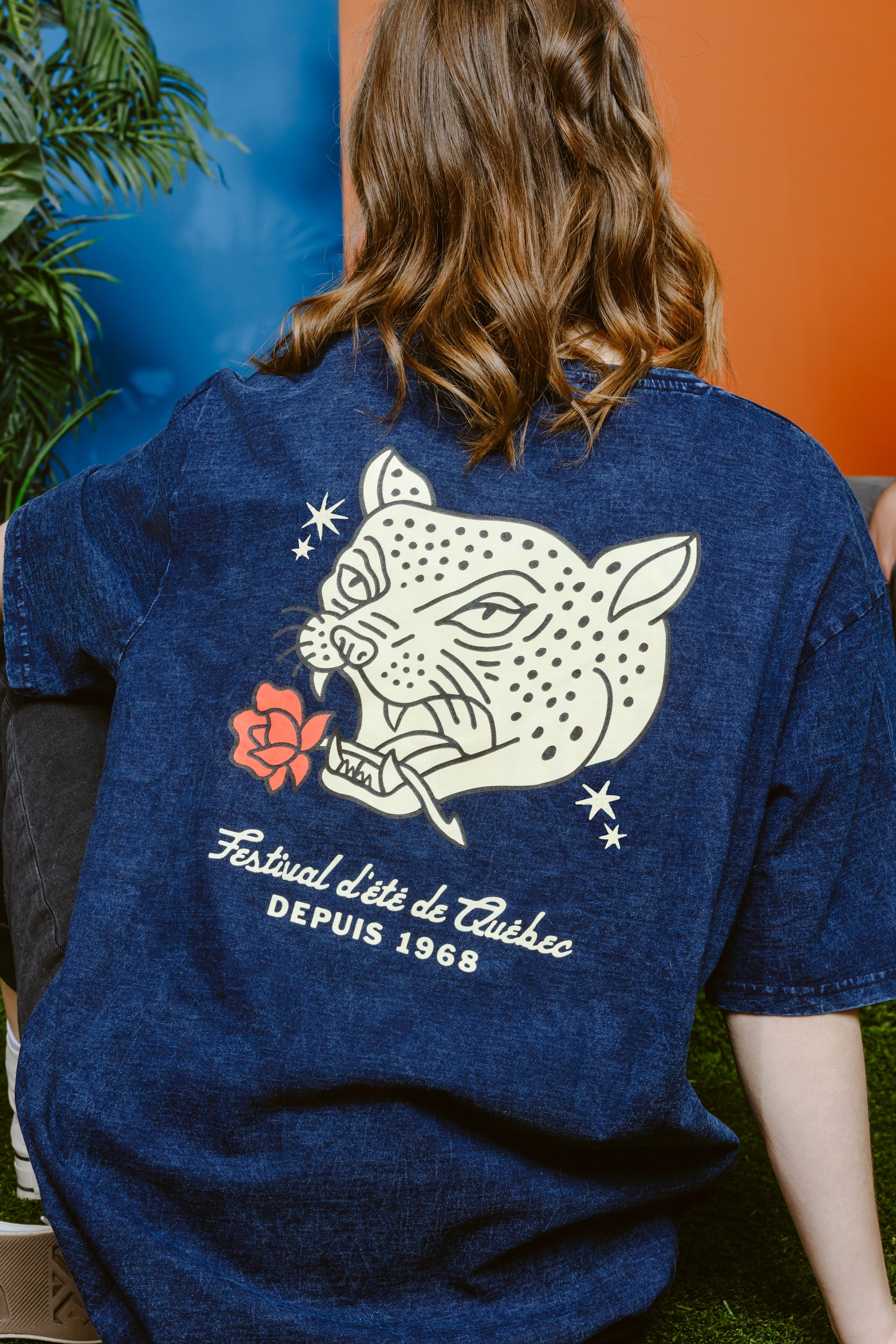 T-shirt Jeans Panthère